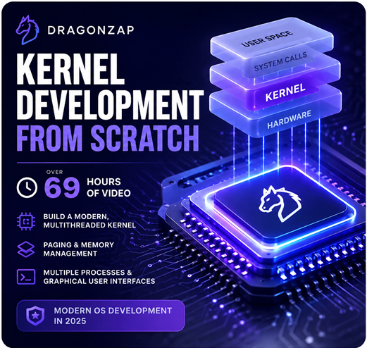 Kernel Development From Scratch Over 69 Hours Of Video cover