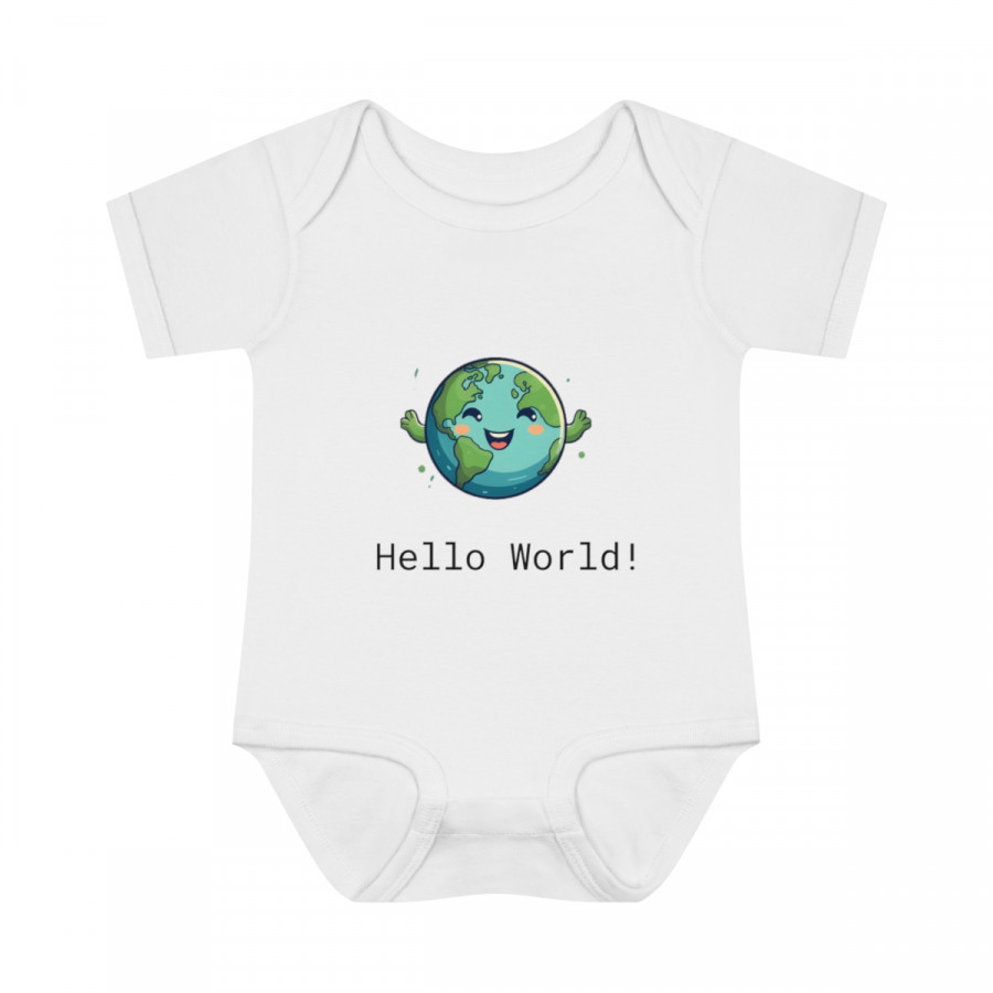 "Hello, World!" Baby Programmer Bodysuit